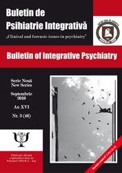 Buletin de Psihiatrie nr. 3 / 2010. Clinic and forensic issues in psychiatry, septembrie 2010