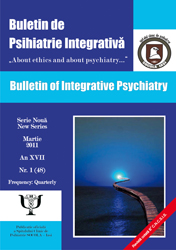 Buletin de psihiatrie integrativa. Bulletin of Integrative Psychiatry. About ethics and about psychiatry...