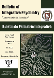 Buletin de psihiatrie integrativa. Bulletin of Integrative Psychiatry, septembrie 2013, nr. 3 (58), an XIX, Comorbidities in Psychiatry