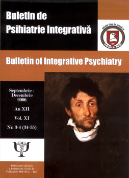 Buletin de psihiatrie integrativa Nr. 3-4, Septembrie-Decembrie 2006