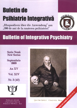 Buletin de psihiatrie integrativa "Rhapsodieen uber die Anwendung" sau "200 de ani de la nasterea psihiatriei"Nr. 3, Septembrie 2009