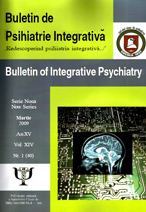 Buletin de psihiatrie integrativa "Redescoperind psihiatria integrativa"Nr. 1, Martie 2009